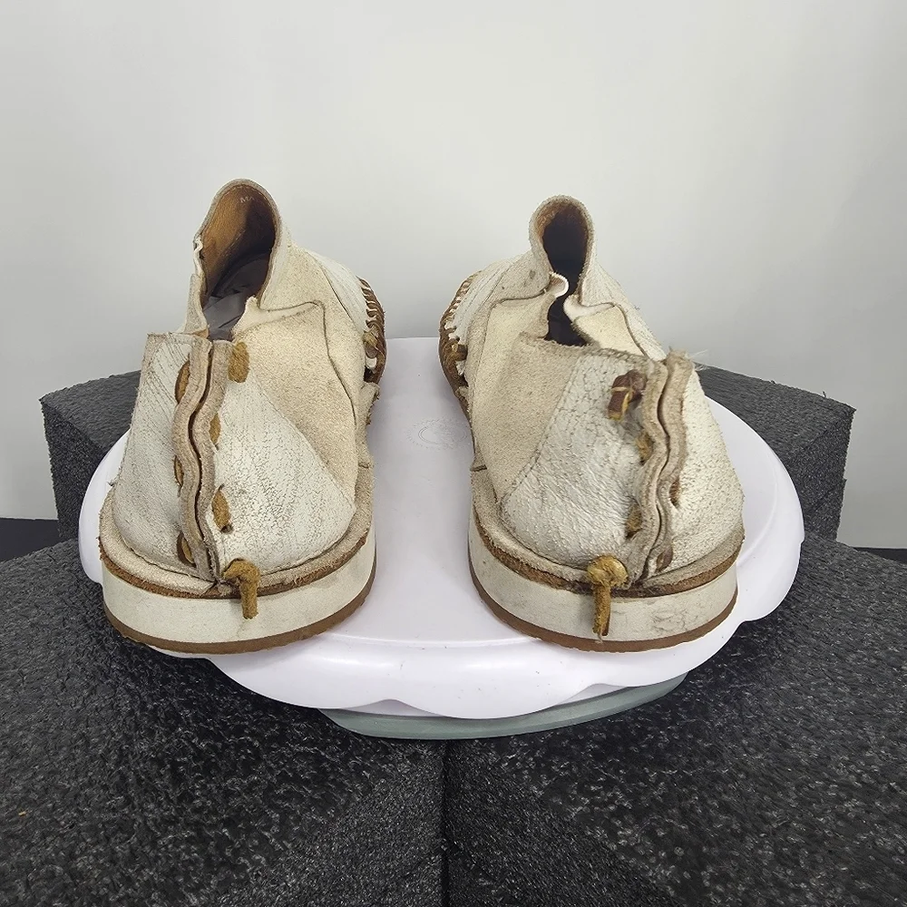 Red Tape White Suede Whipstitch Slip-On Moccasin Loafers Men’s 11 Shoes